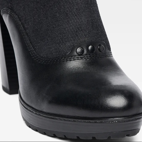 G Star RAW Guardian Boot WMN BLK US 6 EU 37 Worn1x - Picture 11 of 13